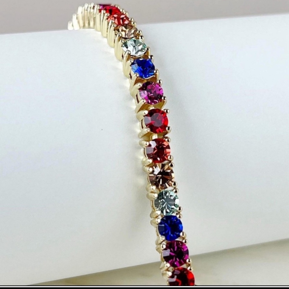Park Lane Rainbow Micro Impression Bracelet - Picture 2 of 7